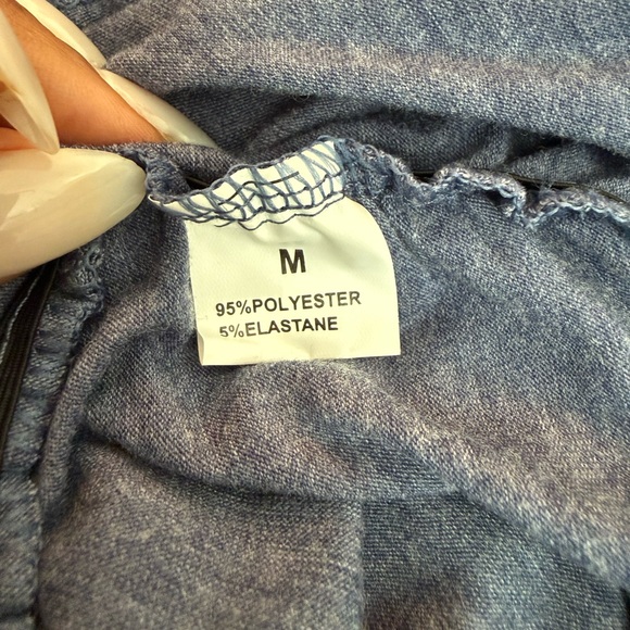 Blue Ruched Bodycon Mini Dress - Picture 4 of 11